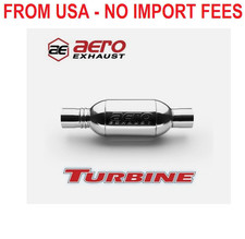 Aero Turbine 20 Stainless 3 Dia. In Out Turbine Performance Muffler At3030 Aero Turbine 20 Stainless 3 Dia. In Out Turbine Performance Muffler At3030