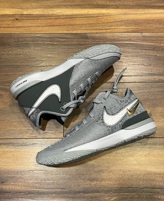NEW Nike Zoom LeBron NXXT Gen Grey/Gold Basketball Shoes Men's 10.5 MSRP $170