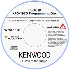 Kenwood KPG-179D Version 1.01 Programming Software for TK-3601D