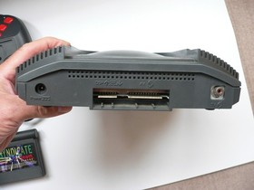 Boxed PAL Atari Jaguar Console controller power supply Syndicate game - working