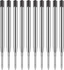 Pack of 10 Replaceable Ballpoint Pen Refills, G2 Gel Ink Refills,1mm Medium Poin