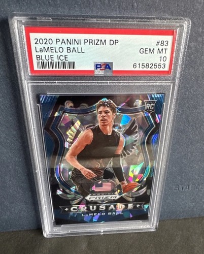 LaMelo Ball [Blue Ice] #3 2020 Panini Prizm Draft Picks card