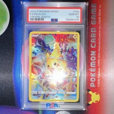 PSA 10 Pikachu SWSH Full Art Secret Card 160/159 Crown Zenith 2023 Holo Pokemon