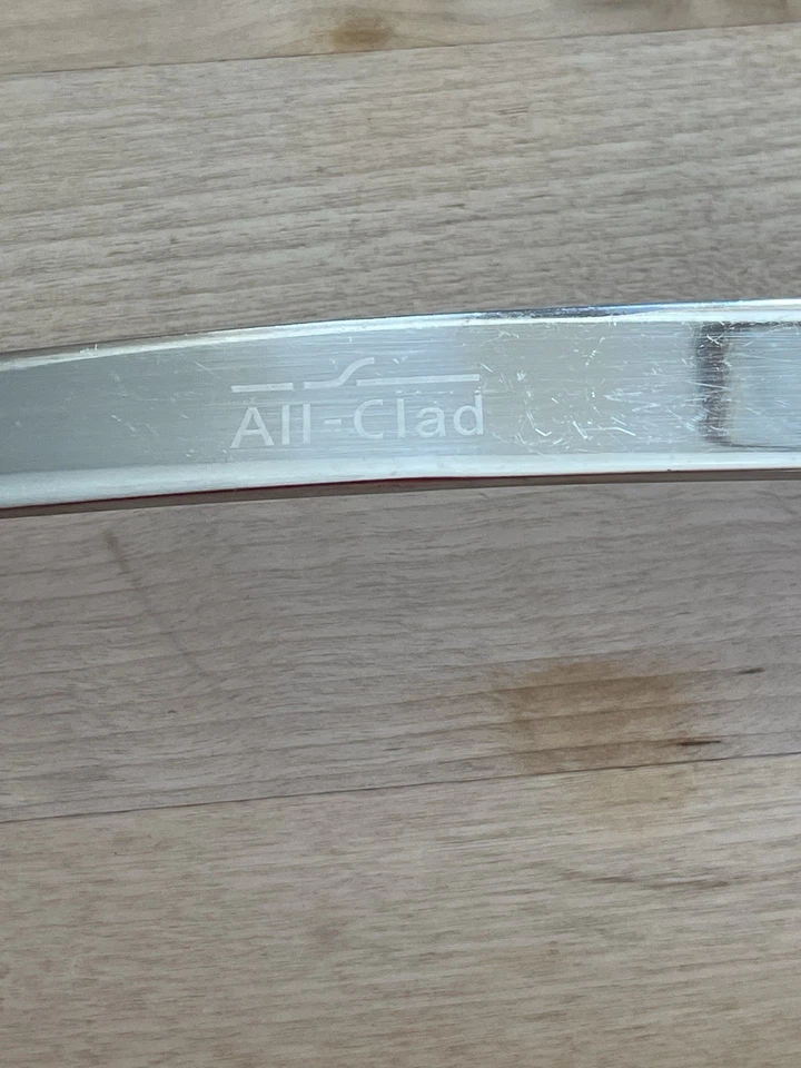 All Clad Stainless Steel 6 oz Serving Ladle 14" Professional Utensil w Hang Hole - Image 3 of 4