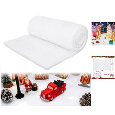 Fluffy Artificial Snow Blanket, 3 x 8 FT - Perfect for Christmas Village Sets