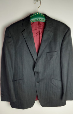Ede & Ravenscroft Blazer C-46 W-40R Dark Gray Wool   READ