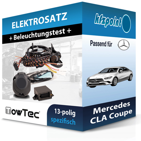 für Mercedes CLA Coupe 05.2019-Jetzt Towtec E-Satz 13Polig Fahrzeugspezifisch FP-image