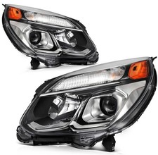 For 2016-17 Chevy Equinox LT LS LTZ Chrome Housing Headlight Assembly Pair