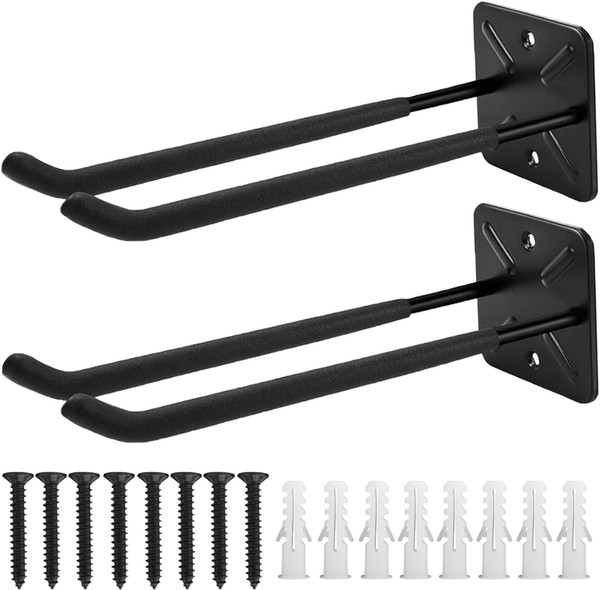 Wandhaken Garage, Schwerlast Garage Haken, 2 StüCk Doppelhaken Storage Hooks-image