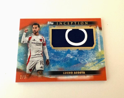 2025 TOPPS MLS INCEPTION LUCHO ACOSTA FC DALLAS Orange PATCH /5
