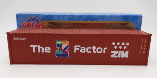 Contenedor de 40' High-Cube Atlas 3001144-2 escala O ZIM (factor Z) #7460944 EX/caja | Condition: Used