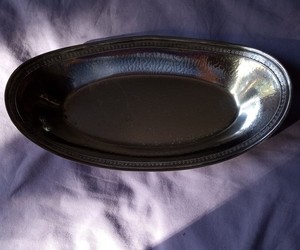 Apollo E P.N.S. Bernard Rices Vintage Oval Silver Bowl 5092✨ Polished✨ Textured 