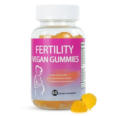 Fertility Gummies for Women to Get Pregnant Fast, Folic 60 Count (Pack of 1)