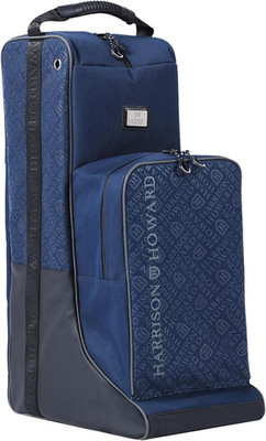 Navy Tall Boot Bag for Equestrian Gear - Helmets & Whips Organized!