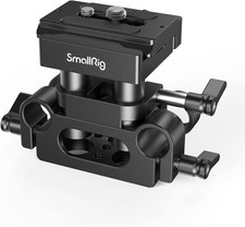 SMALLRIG Universal 15mm Rail Support System with 15mm Rod Clamp  Quick Release