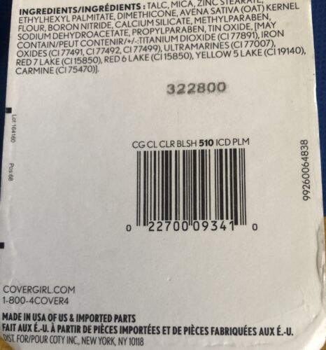 CoverGirl Clean Classic Color Blush 510 Iced Plum Blendable Cheek Color NEW - Picture 9 of 10