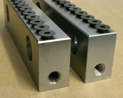 CNC Mill Dovetail Vise Jaws - For Kurt / Chick 6  with 0.11  High 45 Deg. Step  