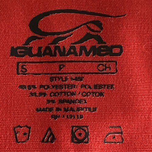 IguanaMed Scrubs Top Women S Red A Front Pocket Short Sleeve - Picture 11 of 12