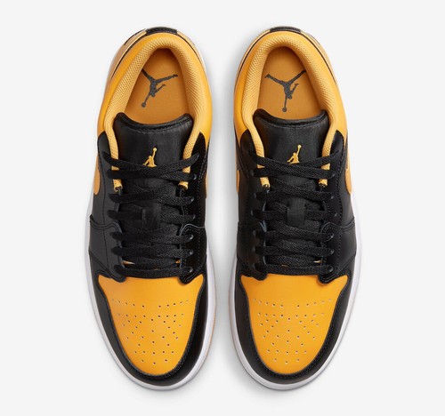 Zapatillas Nike Air Jordan 1 Low Yellow Ochre 45 46 US 11 12 Amarillo 553558-072 - Imagen 3 de 8