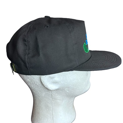 Vintage Graffiti Dorries Scharmann Cap Black Strap back Trucker Hat Made USA - Picture 5 of 10