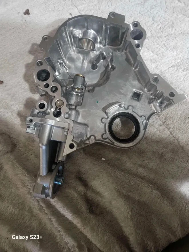 Cubierta de distribución con bomba de aceite para Ford 1988-1995 3,8 L V6 Thunderbird Mustang E8DZ6603A Foto 3 de 4