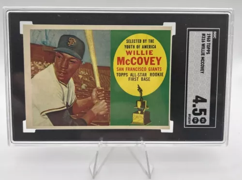 1960 Topps #316 Willie McCovey All-Star Rookie RC SGC 4.5 VG-EX+ HOF