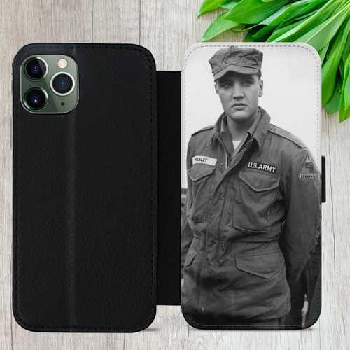 ELVIS PRESLEY FLIP CASE FOR IPHONE SAMSUNG GOOGLE ARMY GIFT WALLET PHONE COVER - Picture 13 of 38