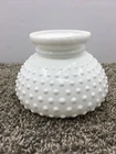 Vintage Ceiling Lamp Shade Hobnail Milk Glass 6” Dia. x 5” H x 3.75” Fitter EUC