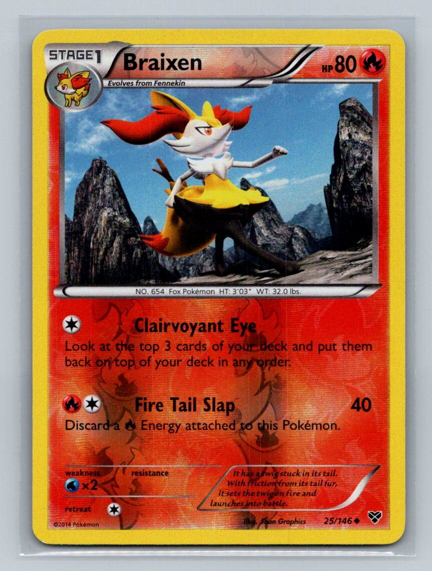 Braixen XY Base Set 25/146 Near Mint NM Reverse Holo | eBay