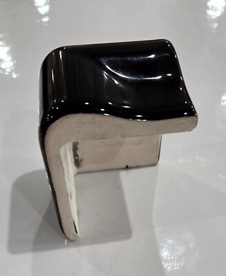 Glossy Black V Cap Ceramic Tile Countertop And Corner
