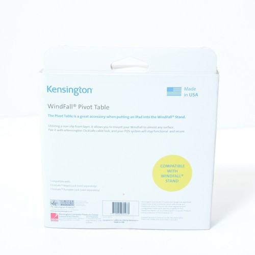 Kensington 67971 Pivot Table WindFall Stand for Tablet Black, Brand New - 第 5/5 張圖片