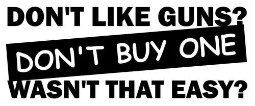2nd Amendment Don't Like Guns Vinyl Decal, Bumper Sticker, Car, Window, Outdoors - Afbeelding 1 van 5