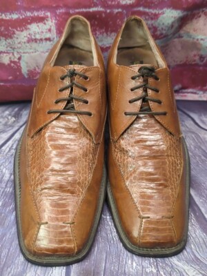 Stacy Adams Genuine Snake Skin Dress Shoes Oxford Loafers  display picture 3