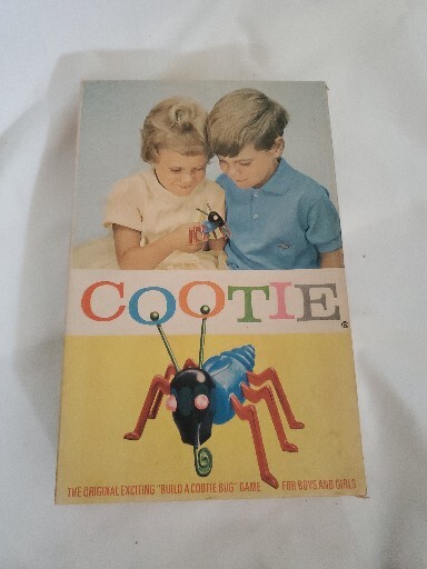 Vintage Schaper Cootie Game 1960s Edition With Box Nice Condition