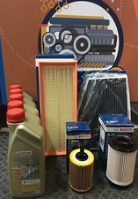 KIT TAGLIANDO 4 FILTRI BOSCH 5 LITRI LT CASTROL 5W30 5W-30 PER VW GOLF V 2.0 TDI