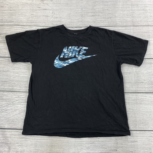 Nike Black / Camouflage Boys Size XL Crewneck Short Sleeve Shirt #RN 56323