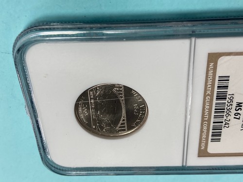 2005 D SMS ~ West Virginia State Quarter 25C ~ NGC MS67 - Foto 3 di 6