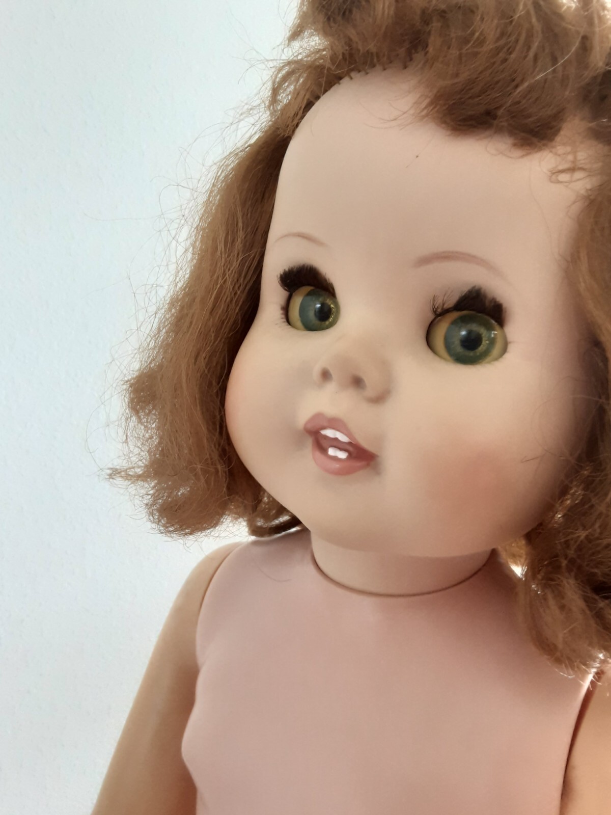 Little Girl Toodles Playpal 30” Vintage American Character Doll Eyes