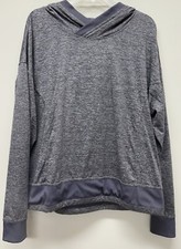 MONDETTA PERFORMANCE  LUXURY XL Lavender Gray Space Dye Hooded Pullover
