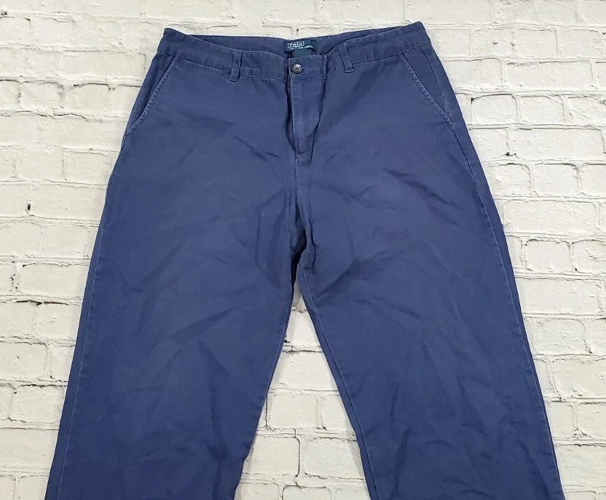 Chinos Polo Ralph Lauren JUVENTUD NIÑOS TALLA 18 W30 x L31 Azul Frente Plano  Foto 2 de 4
