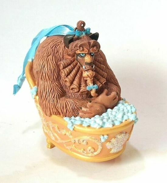 Disney 2017 Beauty and The Beast beast Bathing in Tub Sketchbook Ornament for sale online eBay