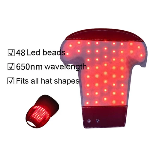 Hair Loss LED Red and Blue Near Infrared Light Therapy Cap Hat for Hair Regrowth - Picture 2 of 12