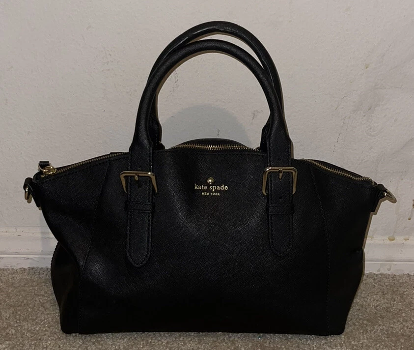 Kate spade small black satchel sale