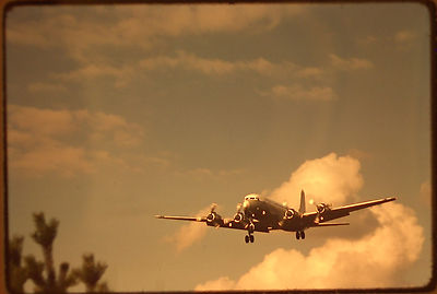 1 gerahmtes original Farb Dia, Slide. Air craft, Ramstein 24.07.1975