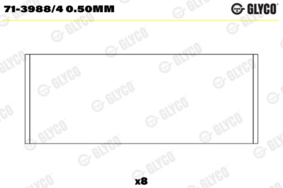 Glyco 71-3988/4 0.50mm Big End Bearings for,ARO,DACIA,MAHINDRA,MITSUBISHI,NISSA