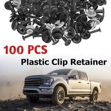 100pcs Bumper Clips Fender Trim Car Auto Push Pin Rivet Fastener+ 5 Tools