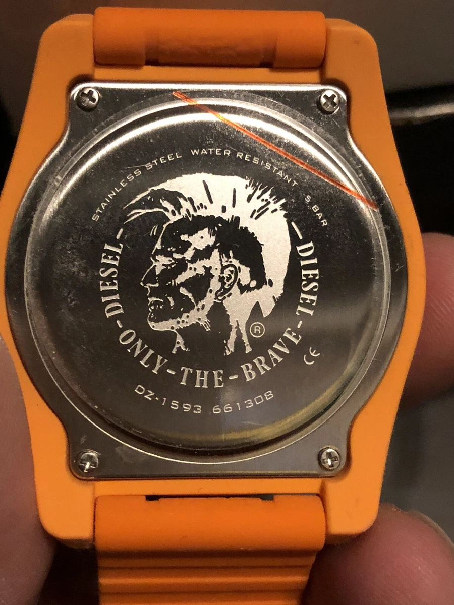 Diesel outlet orange watch