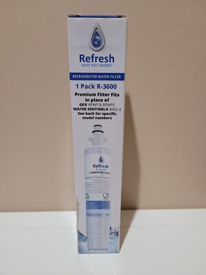 Refresh R 003 Water Filter Refresh Refrigerator Water Filter R-3600 for GE RPWF Open Box | eBay