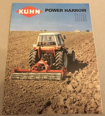 KUHN Kreiselegge HR Original Stempelglanz 80er Jahre Vintage Prospekt