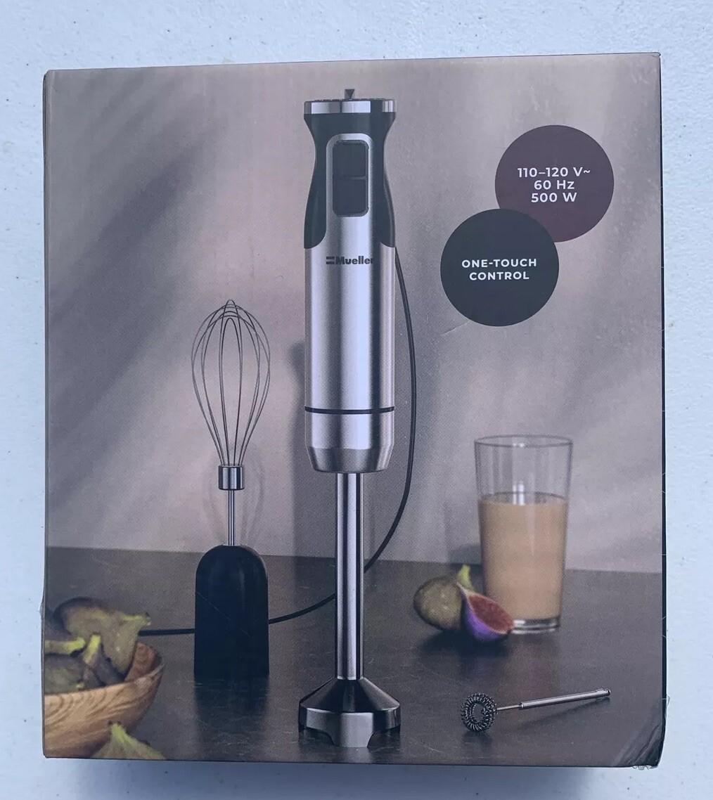 Sealed Mueller UltraStick 500W Immersion With Attachments Hand Blender